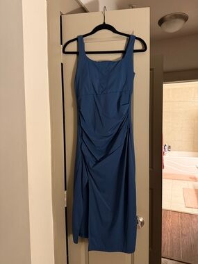 HALARA | Dresses | Halara Ribbed Cowl Neck Backless Crisscross Lace Up Split  Midi Party Dress | Poshmark